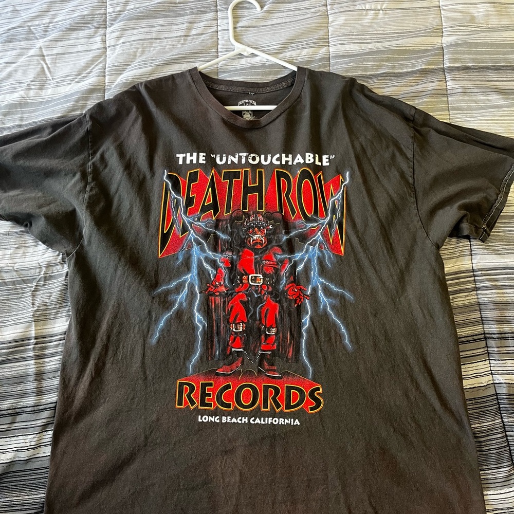 Vintage Death Row Records Black Graphic T-Shirt